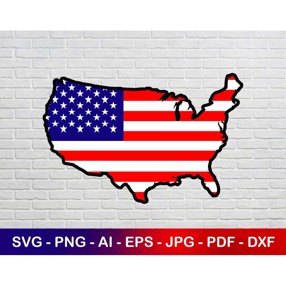USA Map Flag svg, USA Map svg, Patriotic Svg, Svg navy USA flag, 4th of july shirt svg, usa Memorial Day, Usa Map Silhouette, usa map Cricut.jpg