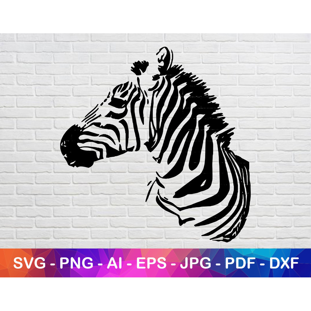 Zebra Svg File, Horse Svg File, Animal Svg, Animal Love Svg, Silhouette Svg, Stencil Svg, Instant Svg.jpg