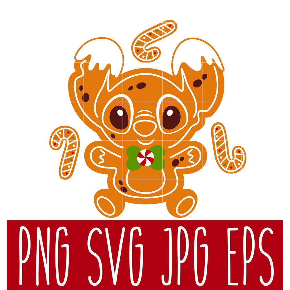 Gingerbread Stitch Svg, Christmas Svg, COOKIE Christmas Svg, Cookie Svg, Cricut, Silhouette Vector Cut File.jpg