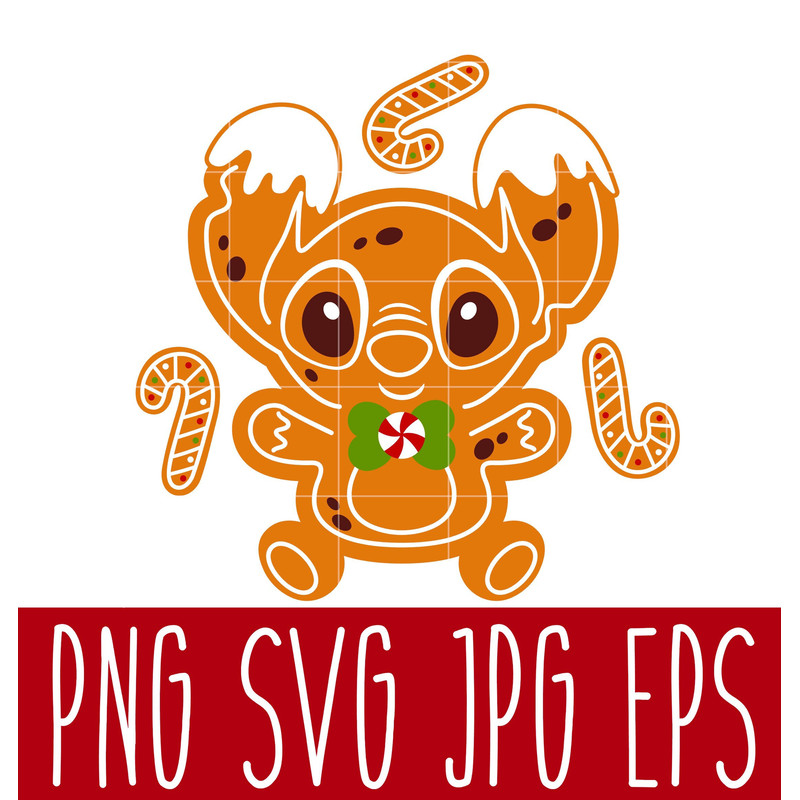 Gingerbread Stitch Svg, Christmas Svg, COOKIE Christmas Svg, Cookie Svg, Cricut, Silhouette Vector Cut File.jpg