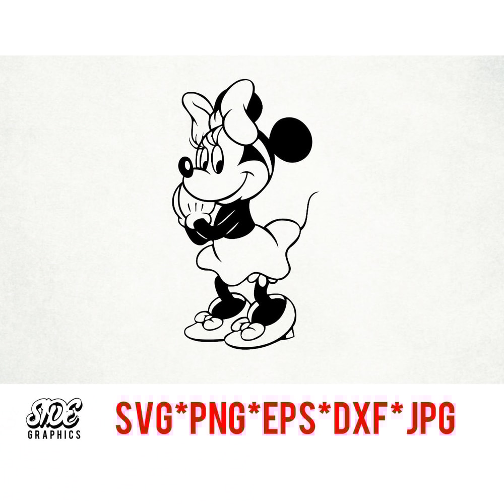 Hopeful Minnie instant download digital file svg, png, eps, jpg, and dxf clip art for cricut silhouette and other cutting software 1.jpg