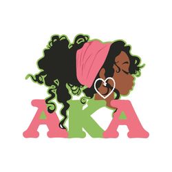 aka sorority alpha kappa pretty girls svg, trending svg, alpha kappa alpha svg, aka sorority svg, black sorority svg, so