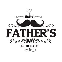 happy fathers day best dad ever svg, fathers day svg, beard svg, heart svg, best dad svg, father svg, happy fathers day