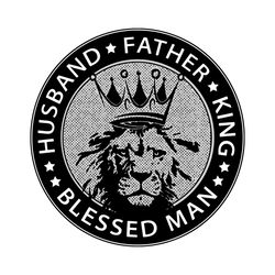 husband father king blessed man svg, fathers day svg, husband svg, father svg, king svg, blessed man svg, lion king svg,