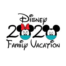 disney quarantine svg, disney svg, disney 2020 family vacation svg, mickey mouse minnie mouse wearing face mask svg, mic