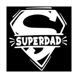 super dad super logo fathers day daddy papa svg
