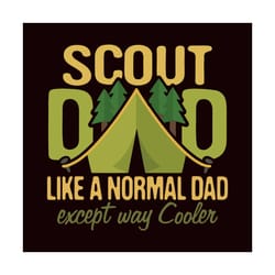 scout dad cub leader boy camping scouting troop svg