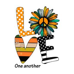 hippie american flag sunflower love one another svg, independence svg, 4 of july svg, hippie svg, sunflower svg, love sv
