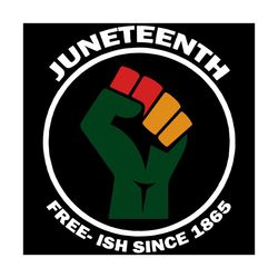 juneteenth freeish since 1865 svg, juneteenth svg, fist svg, freeish svg, freeish since 1865 svg, 1865 svg, african amer