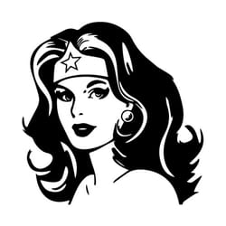 wonder woman svg, trending svg, wonder woman face svg, superhero svg, beautiful girl svg, luxury girl svg, wonder svg, w
