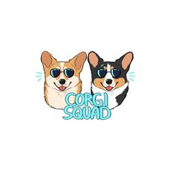 corgi squad svg, trending svg, corgi squad gift, corgi svg, dog svg, funny dog svg, squad dog svg, corgi wearing glasses