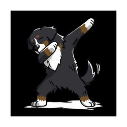 funny dabbing bernese mountain dog svg, trending svg, berner sennenhund svg, berner sennenhund gift, berner sennenhund l