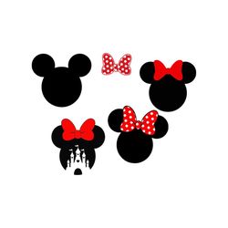 cute disney minnie mouse bow svg, disney svg, minnie mouse svg, minnie mouse bundle svg, minnie mouse castle svg, minnie