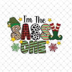 i'm the sassy one elf christmas sublimation png