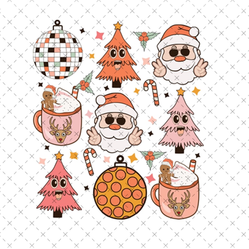 SI031123111-Retro Christmas Santa Peace Hand Design PNG.jpg