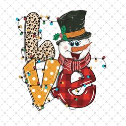 love snowman christmas sublimation png