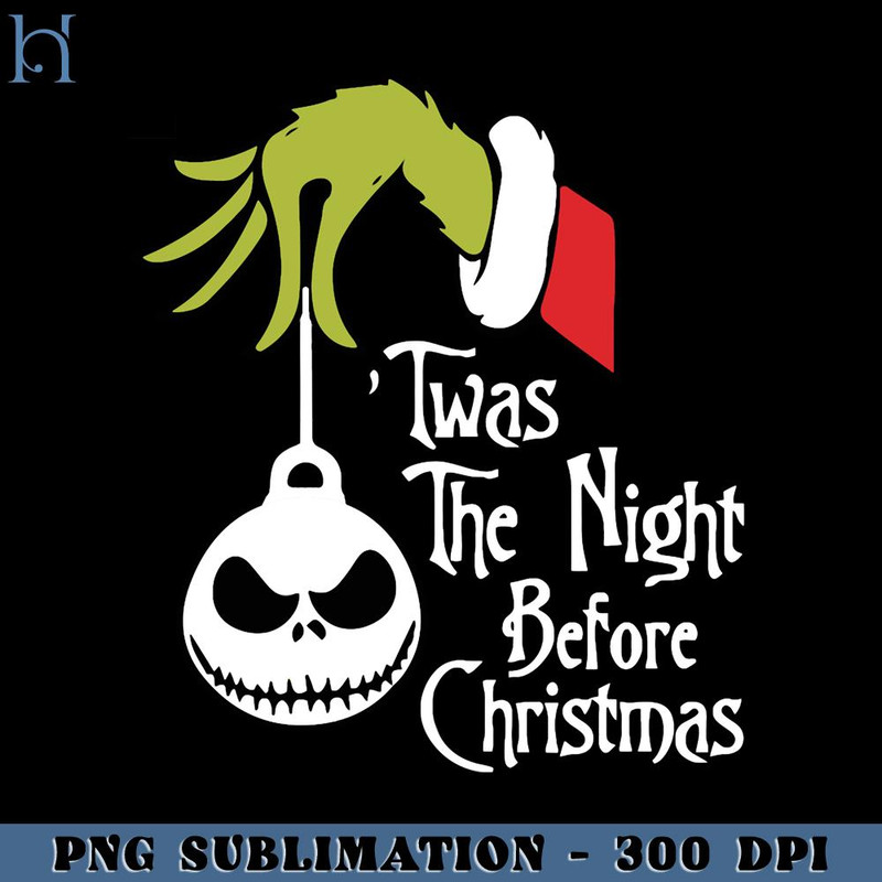 HMU1812231315-Twas The Night Before Christmas Grinch PNG Download, Xmas PNG.jpg