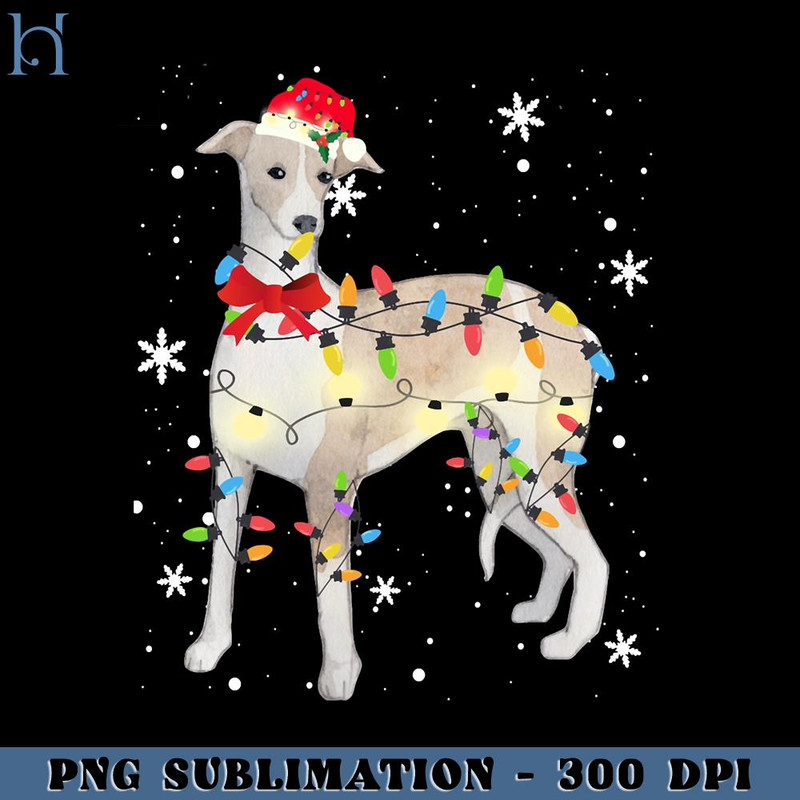 HMU1812231353-Whippet Dog Christmas Light Xmas Mom Dad PNG Download, Xmas PNG.jpg