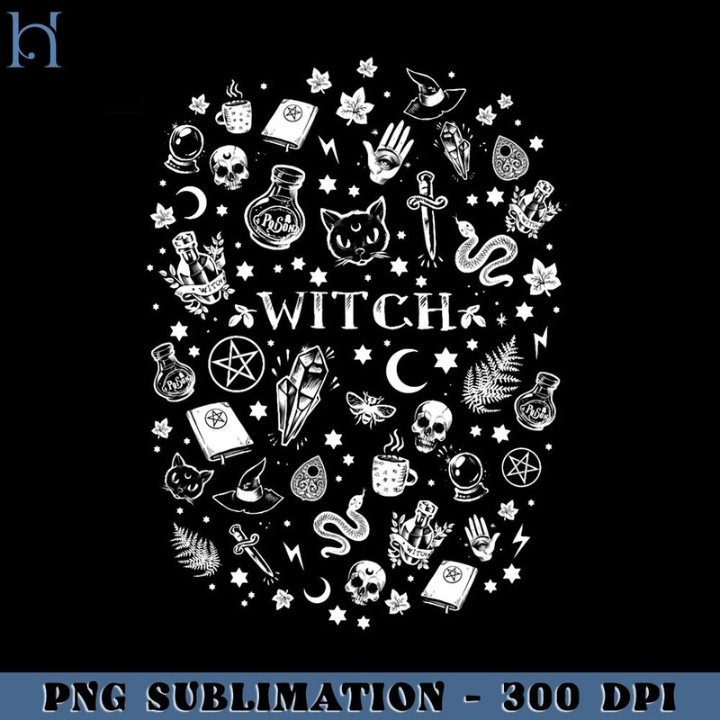 HMU1812231363-WITCH PATTERN 2 Relaxed Fit PNG Download, Xmas PNG.jpg