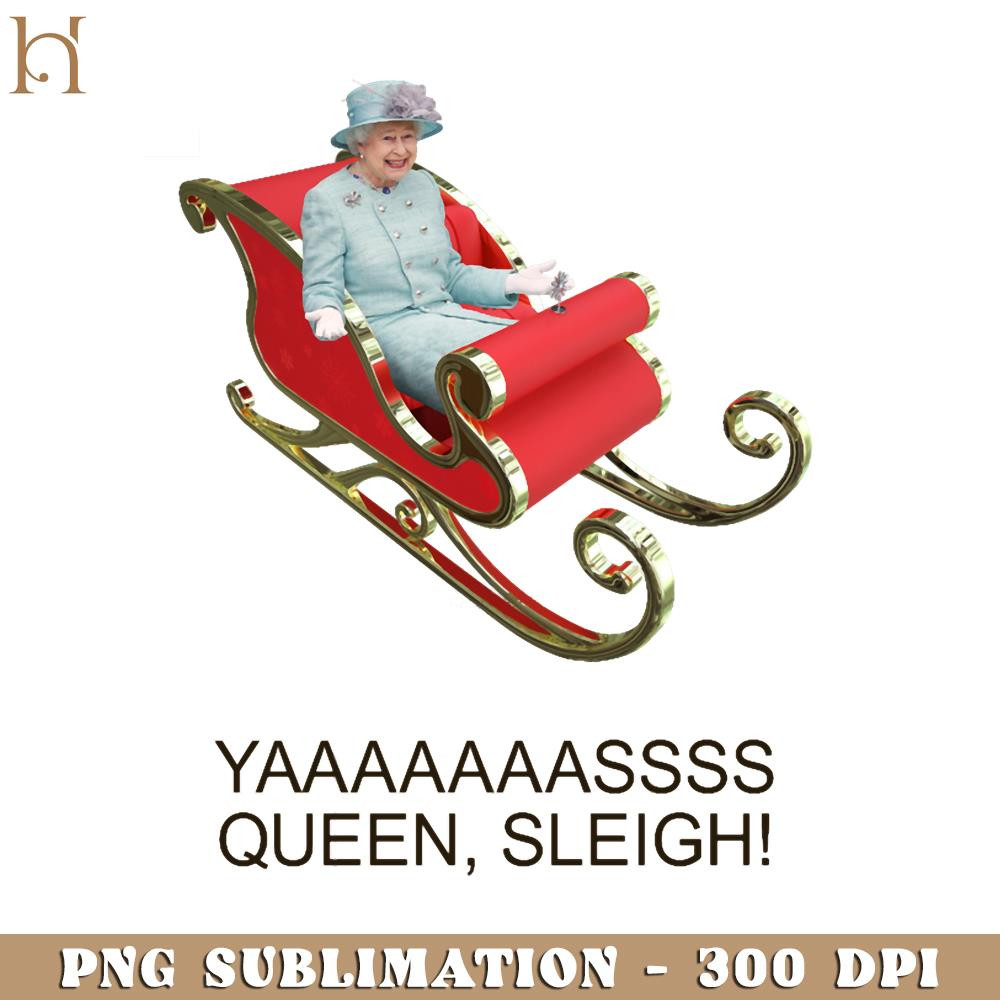 HMU1812231374-YAAAAASS QUEEN SLEIGH PNG Download, Xmas PNG.jpg