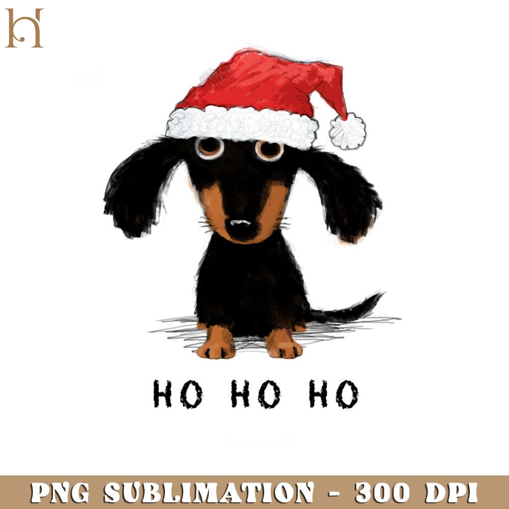 HMU181223689-Doxie Clause Santa Dachshund Funny Wiener Dog Christmas PNG Download, Xmas PNG.jpg