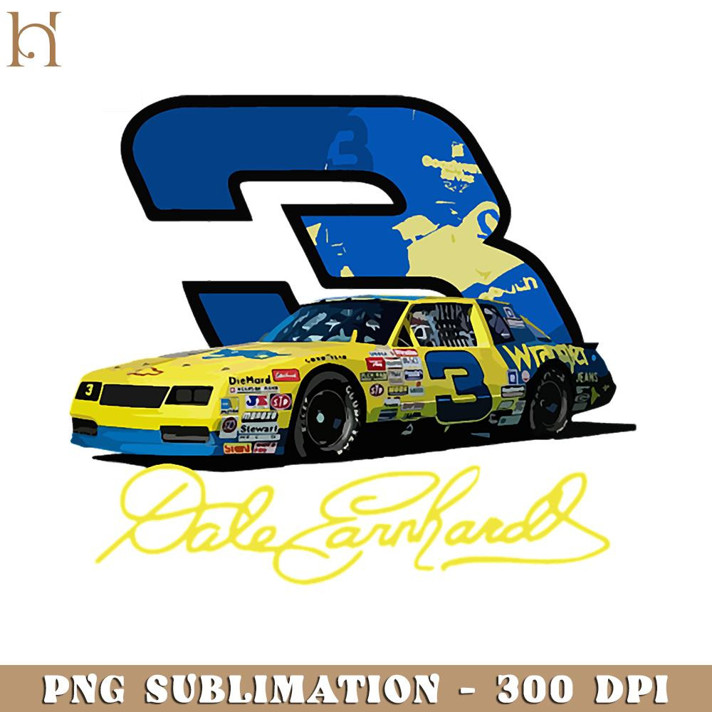 HMU181223704-Earnhardt Yellow 3 Car PNG Download, Xmas PNG.jpg