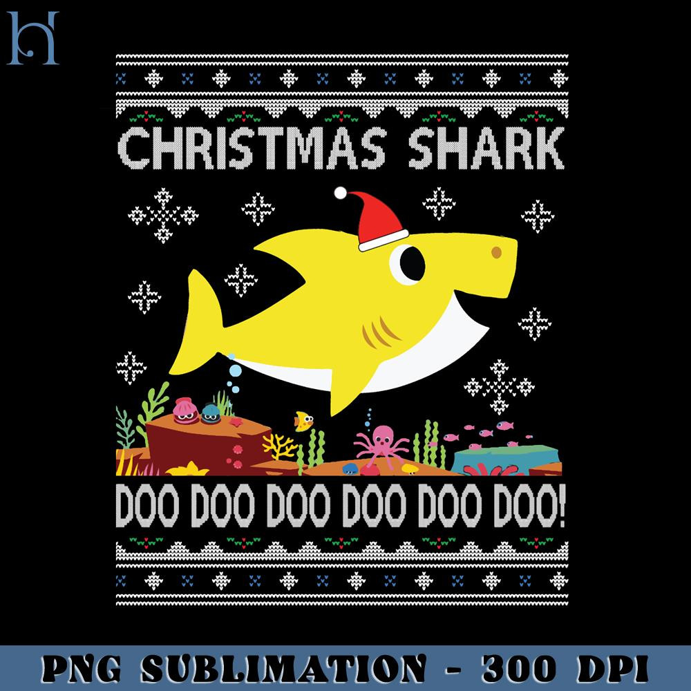 HMU181223463-Baby Shark Christmas Knit PNG Download, Xmas PNG.jpg