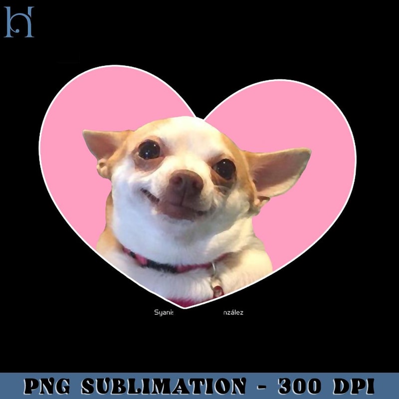 Angry Chihuahua Happy Chihuahua Meme Pink Heart Design PNG D