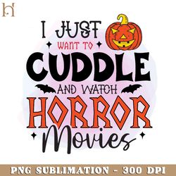 cuddle and watch horror movies funny movie png