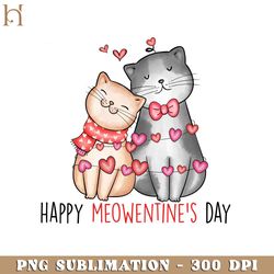 happy meowentine's day cute valentine's day png design