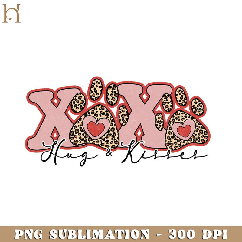 HMU181223341-XOXO Hug ANd Kisses Valentine's Day PNG Sublimation.jpg