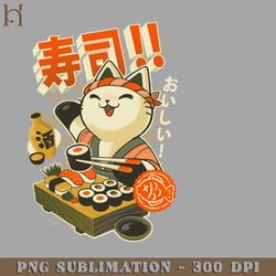 sushi chef cute kitchen kitty japanese restaurant png download