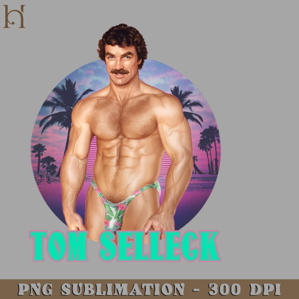 HMB211223264-Tom selleck Retro Beach PNG Download.jpg