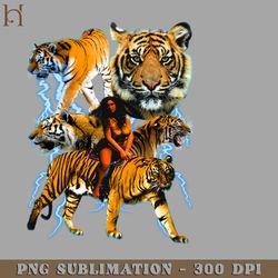vintage tigers 90s y2k cat graphic it has lightning png download