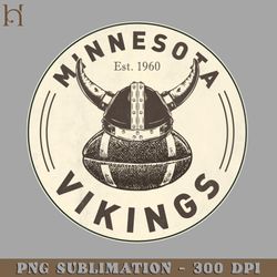 Vintage Minnesota Vikings by  Buck Tee Originals PNG Download