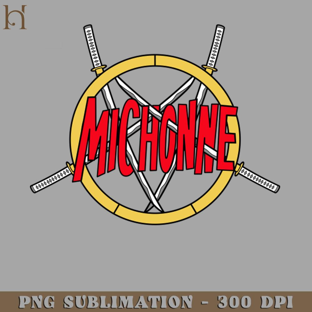 HMU2112231530-Zombie Slayer Michonne The Walking Dead Heavy Metal Band PNG Download.jpg