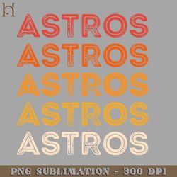 vintage astros retro style 70s 80s first name png download