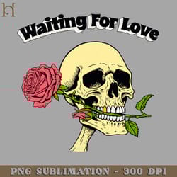 waiting for love skull rose digital download png download