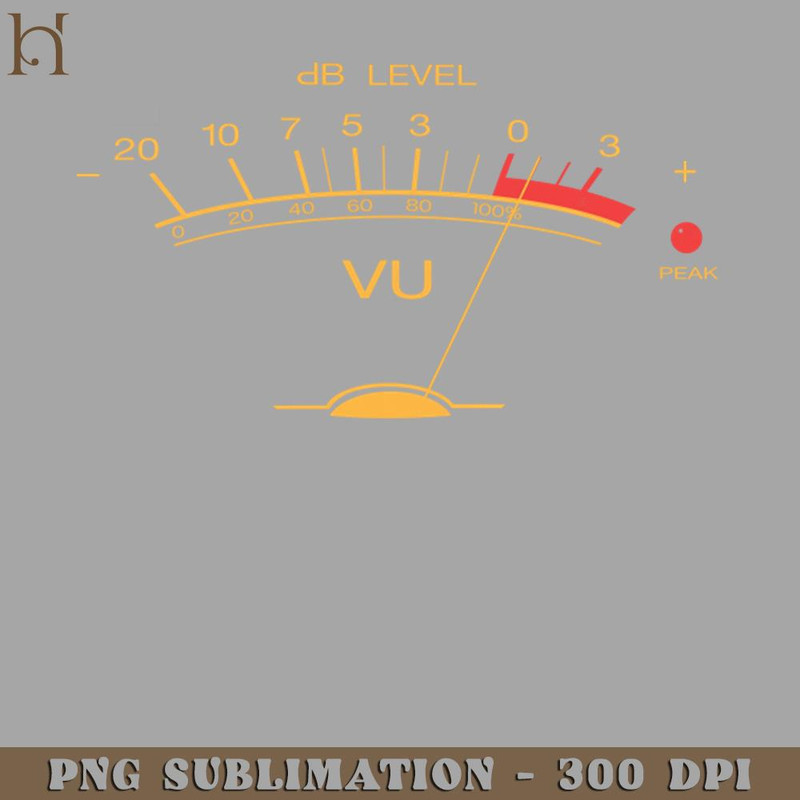 HMB211223996-Volume VU Meter Vintage Audio Engineer Recording Studio ear Head Musician uitar Shirt PNG Download.jpg