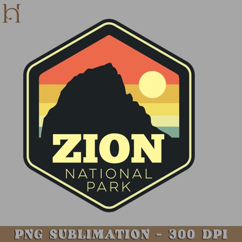 HMC211223743-Zion National Park Southern Utah Vintage Sunset Hexagon 7964 PNG Download.jpg
