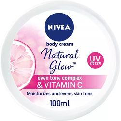 nivea natural glow cream for healthy hydrated and smooth skin - 100ml (3.38 fl oz)