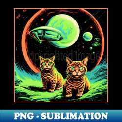 Galaxy Cats - Unique Sublimation PNG Download - Boost Your Success with this Inspirational PNG Download