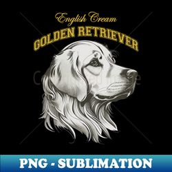 English Cream Golden Retriever - Preppy Collegiate - Premium PNG Sublimation File - Perfect for Sublimation Mastery