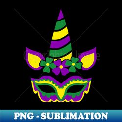 Mardi Gras - Unicorn III - Instant PNG Sublimation Download - Transform Your Sublimation Creations