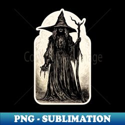 Creepy Witch Vintage Drawing - Special Edition Sublimation PNG File - Revolutionize Your Designs