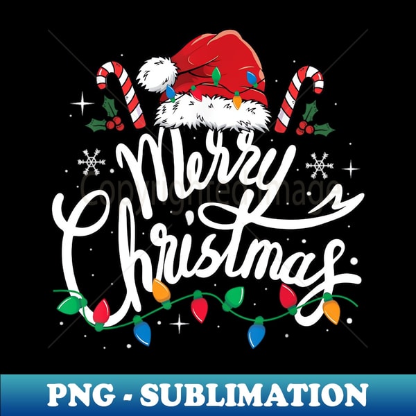 ME-53947_Merry Christmas Lights Red Santa Hat Xmas Family Men Women 7559.jpg