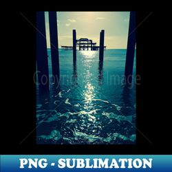 Waters Edge At West Pier - High-Resolution PNG Sublimation File - Perfect for Sublimation Art