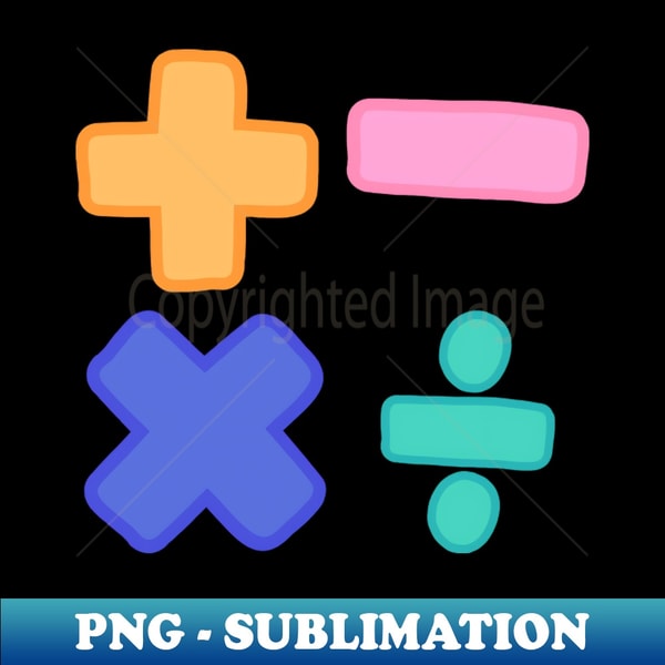Cute Mathematical Symbols - PNG Transparent Sublimation File | Inspire ...