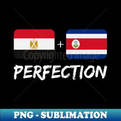 Egyptian Plus Costa Rican Perfection Mix Flag Heritage Gift - Exclusive Sublimation Digital File - Instantly Transform Your Sublimation Projects