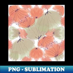 Vintage large flowers fall - Retro PNG Sublimation Digital Download - Spice Up Your Sublimation Projects